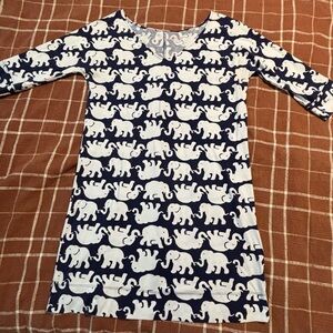 Lilly Pulitzer White elephant dress
